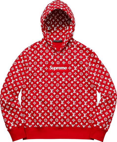 red supreme hoodie louis vuitton|louis vuitton supreme monogram.